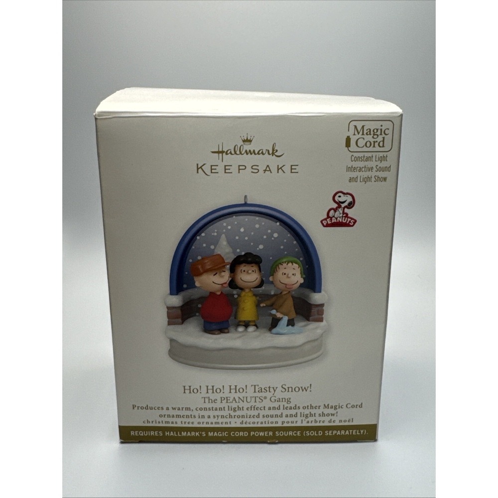 HALLMARK KEEPSAKE ORNAMENT Peanuts Ho! Ho! Ho! Tasty Snow! 2011